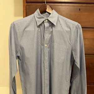 J. Crew Men's Button-Down Shirt Blue - Size Medium